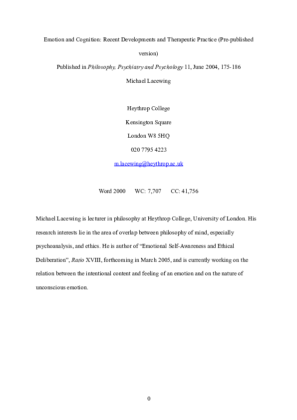 Heythrop psychology essay 07 image