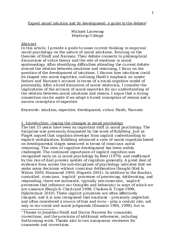 Moral intuition definition image