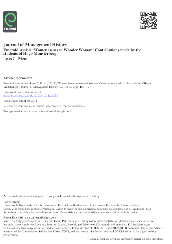 Hugo munsterberg contribution to management picture