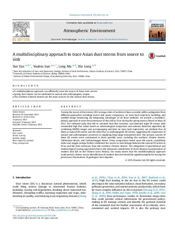 (PDF) Polluted dust derived from long range transport as a major end ...