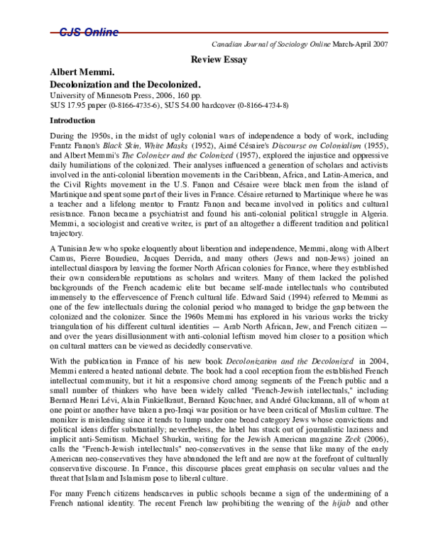 Out of the dark night: essays on decolonization review image