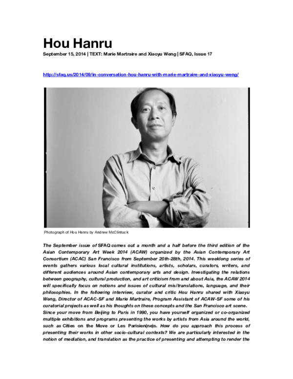 (PDF) HOU HANRU