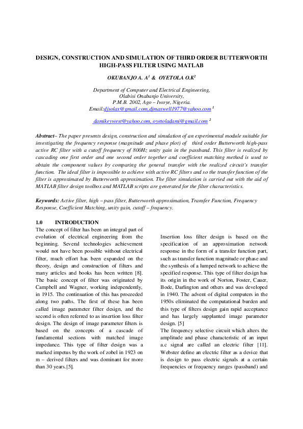 fir filter coefficients using matlab