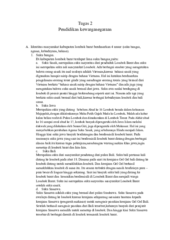 Tugas 2 Pkn Identitas Nasional Syawall Jogang Academia Edu