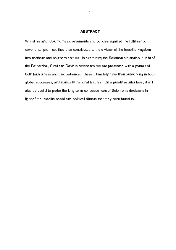 Doc The Downfall Of Solomon A Religious And Geopolitical Analysis John Mayne Academia Edu