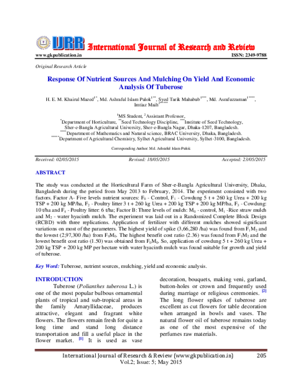 Research paper on tuberose 08 image