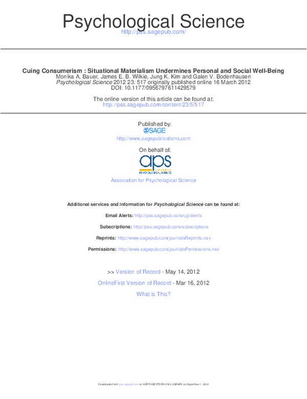 Consumerism and mental health image