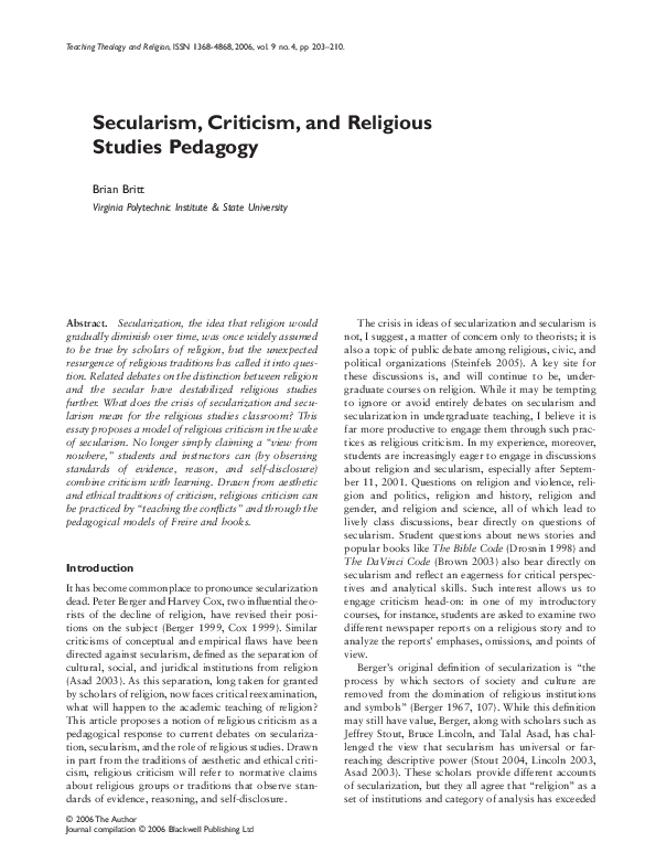 Secular criticism essay 07 image