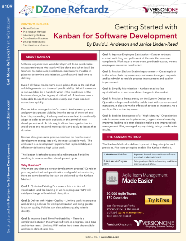 (PDF) Getting Started with Kanban for Software Development