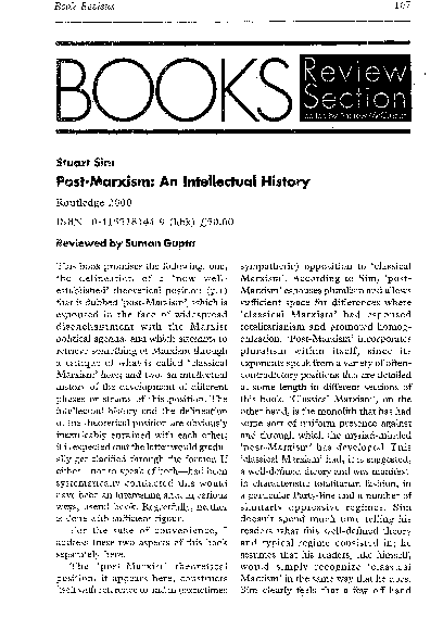 (PDF) Review of Stuart Sim’s Post-Marxism
