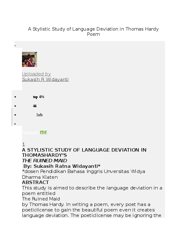 A Stylistic Study of the Language of Selected Greeting Cards ... by Vivian Sitamai Adigwe A Stylistic Study of the Language of Selected Greeting Cards ... by Vivian Sitamai Adigwe