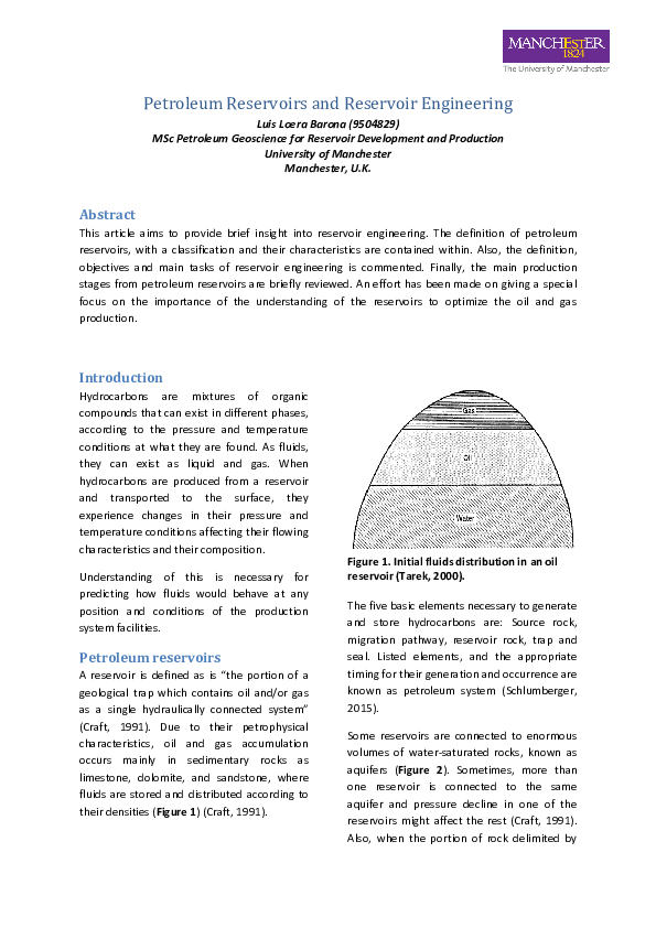 Pdf Petroleum Reservoirs And Reservoir Engineering Pdf Petroleum Reservoirs And Reservoir Engineering