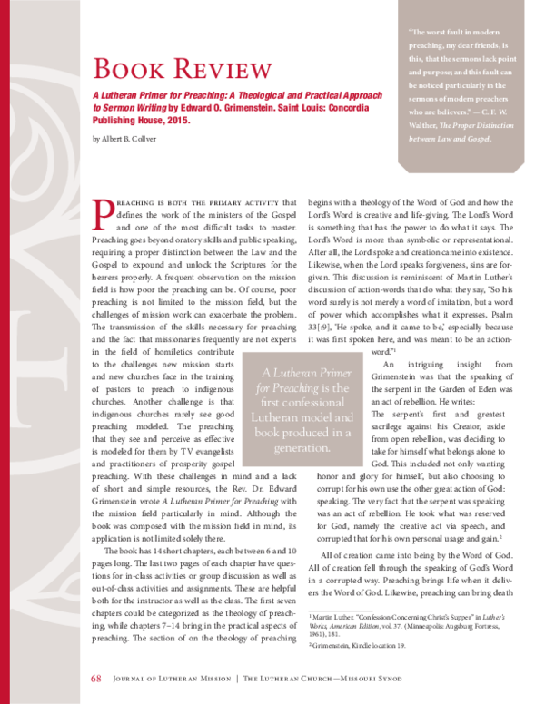 Preaching to every pew a book review essay 03 picture