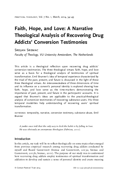 Short personal testimony picture