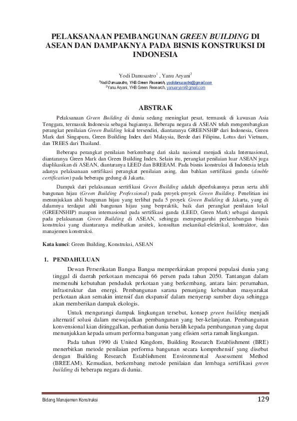 Legal Framework On Green Building In Indonesia Semantic Scholar