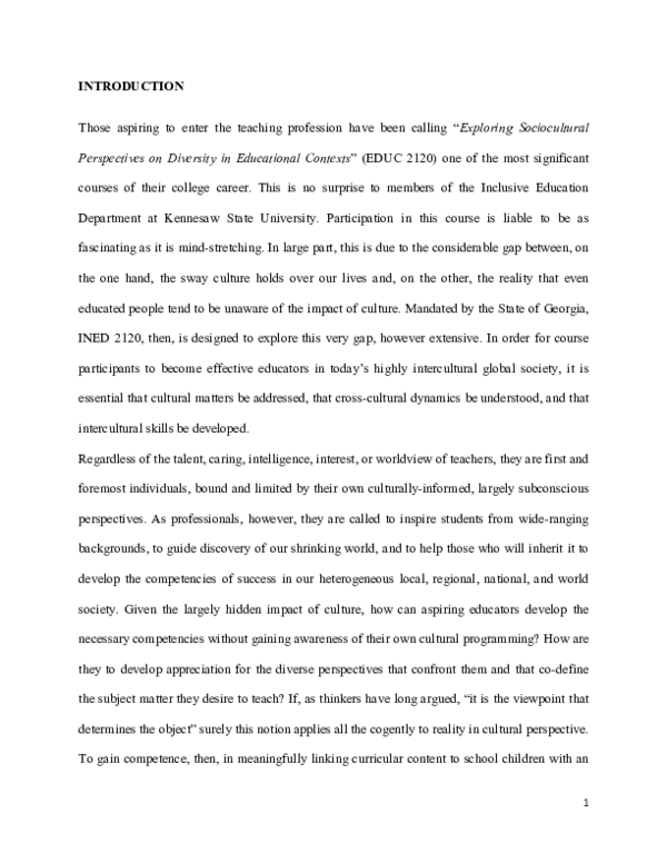 Pdf Draft Foreword Exploring Intercultural Competence In