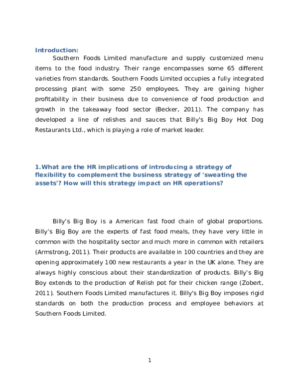 (DOC) Introduction: Southern Foods Limited manufacture and supply ...