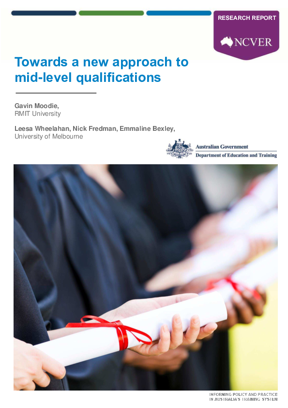 (PDF) Towards a new approach to mid-level qualifications