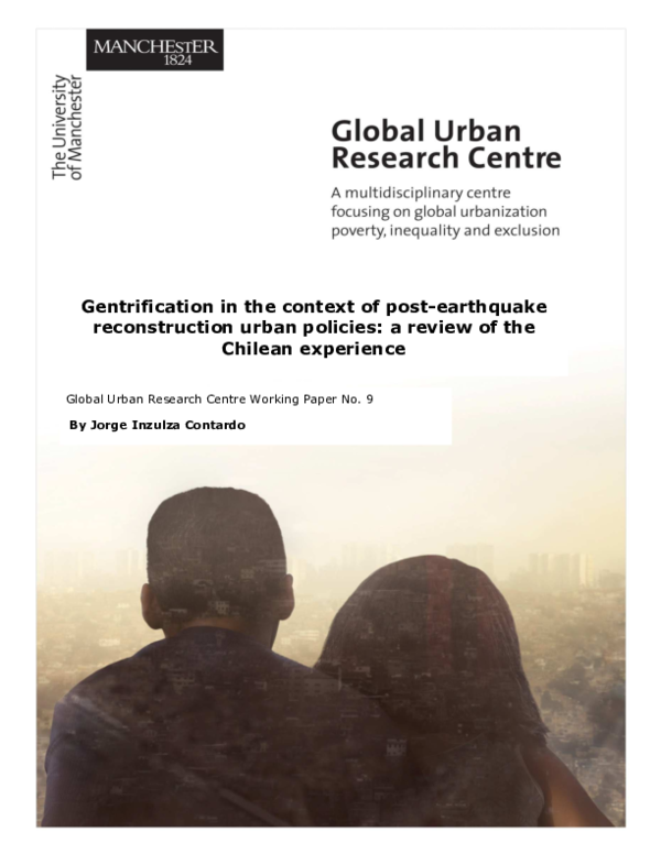(PDF) Gentrification in the context of post- earthquake reconstruction ...