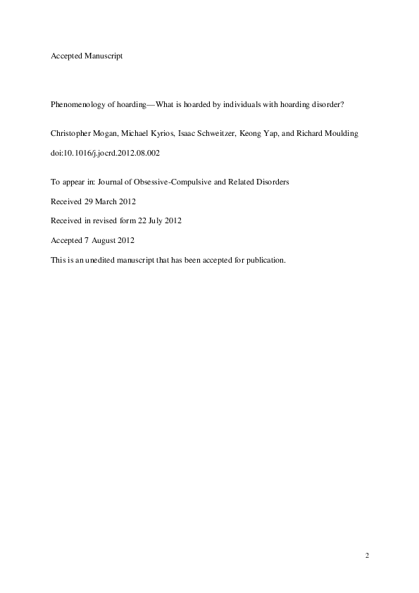 Hoarders psychological profile picture