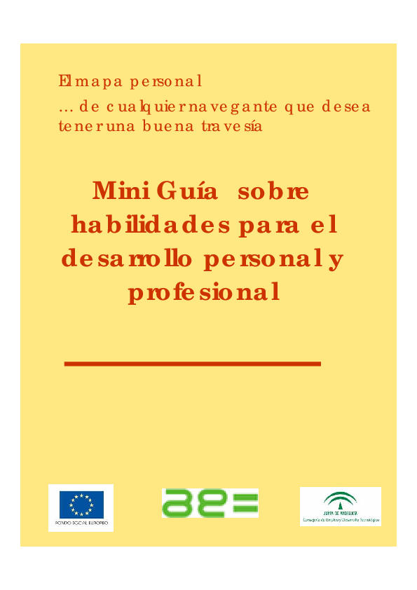 (PDF) Mini Guía sobre habilidades para el desarrollo personal y profesional