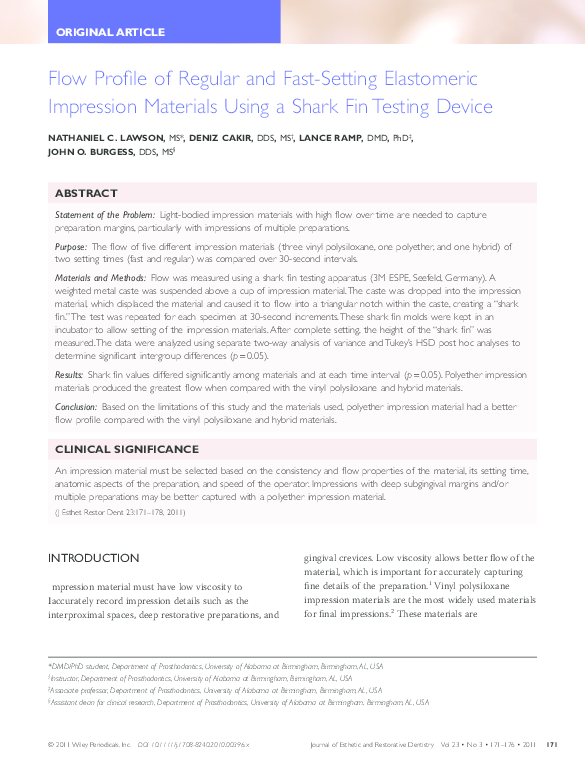 (PDF) LAWSON et al2011Journal of Esthetic and Restorative Dentistry