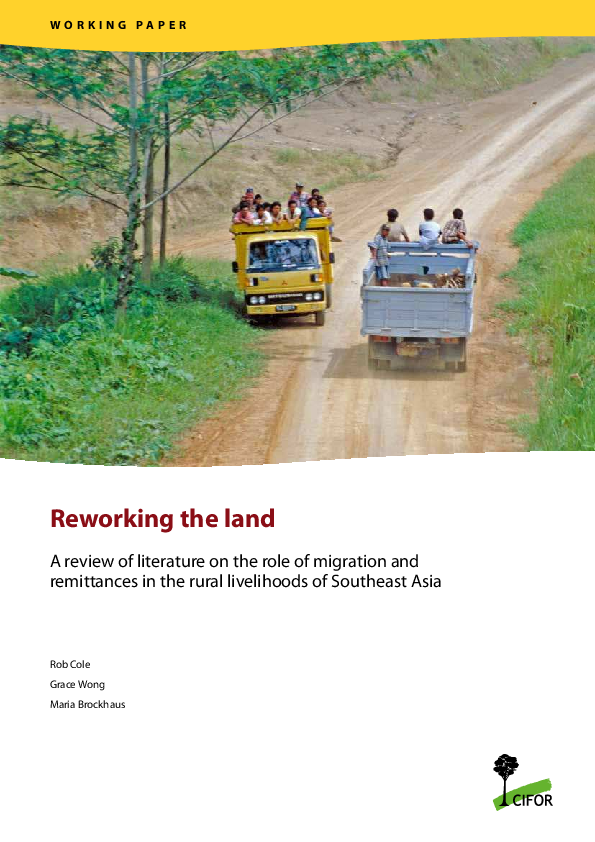 (PDF) WORKING PAPER Reworking the land A review of literature on the ...