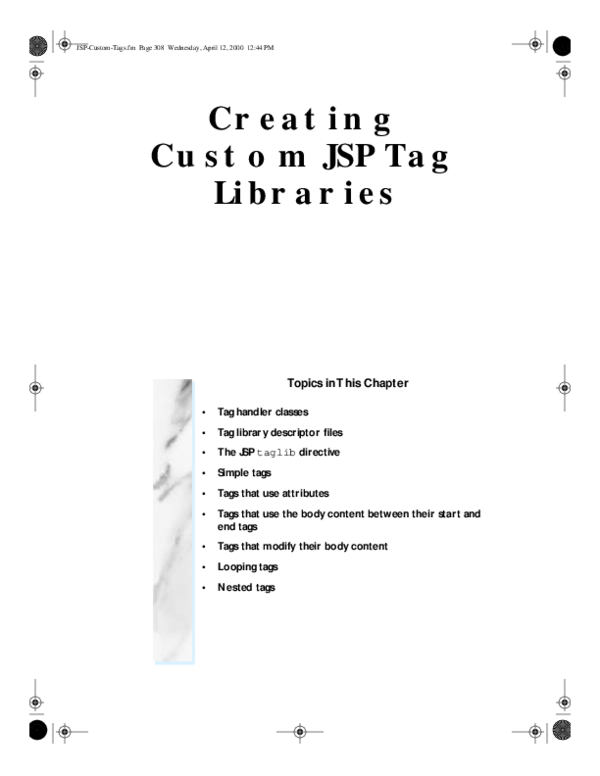 (PDF) Creating Custom JSP Tag Libraries DEEPAK SINGH Academia.edu
