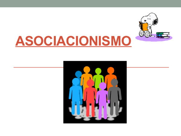 (PPT) Asociacionismo