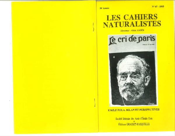 Un mariage d'amour d'Emile Zola
