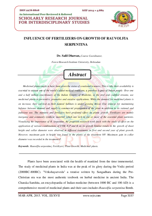 Serpentina health benefits picture