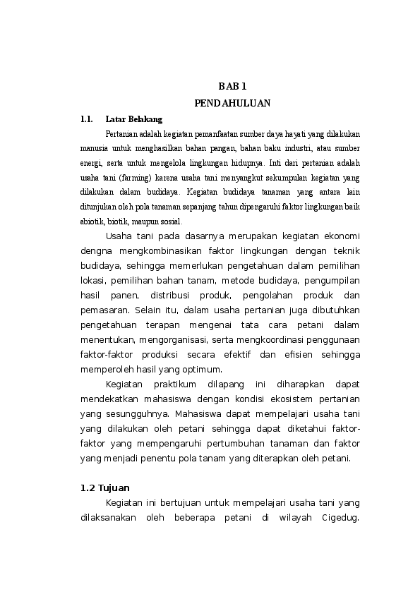 Doc Manajemen Agribisnis Tsani May Sharah Academia Edu