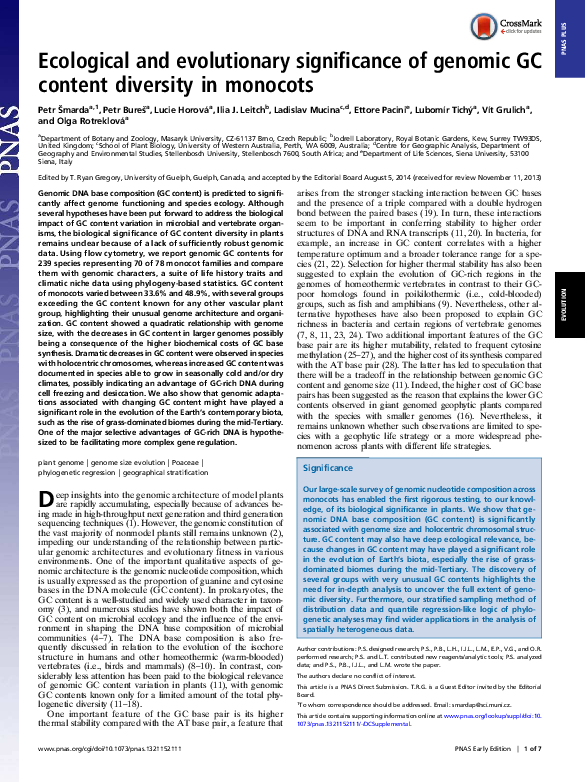 (PDF) Ecological and evolutionary significance of genomic GC diversity ...