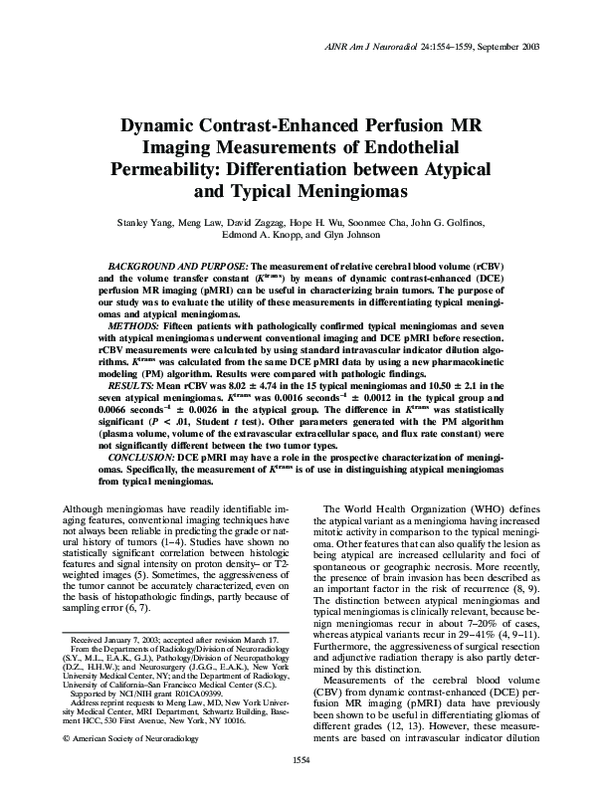 (PDF) Dynamic Contrast-Enhanced Perfusion MR Imaging Measurements of ...