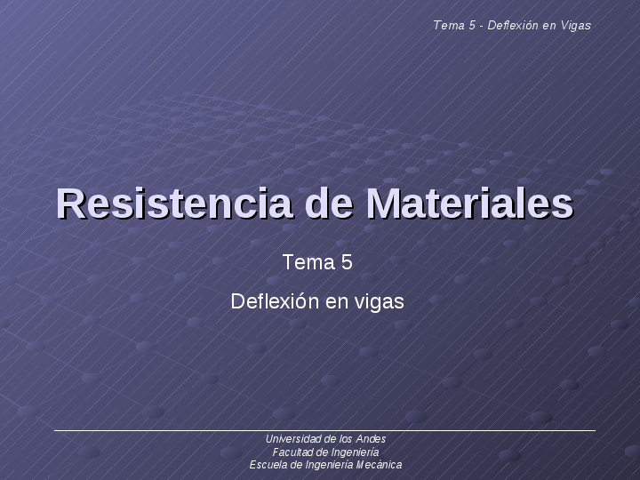 Resistencia de Materiales Resistencia de Materiales