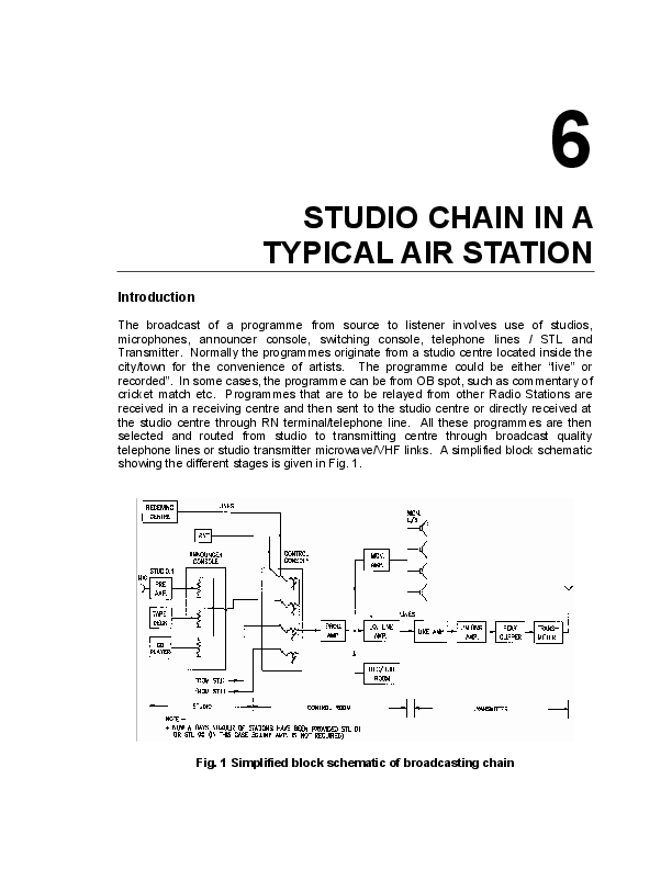 (PDF) 6 STUDIO CHAIN IN A TYPICAL AIR STATION