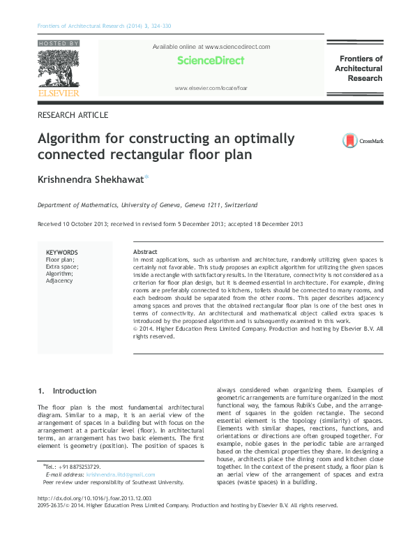 (PDF) Algorithm for constructing an optimally connected rectangular ...