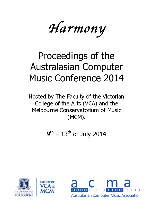 (PDF) NOTATIONAL SEMANTICS IN MUSIC VISUALIZATION AND NOTATION Lindsay Vickery Academia.edu