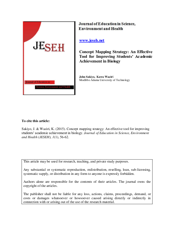 (PDF) Concept Mapping Strategy: An Effective Tool for Improving ...