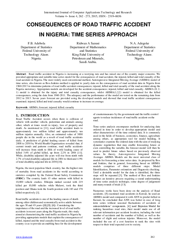 What is road accident pdf image