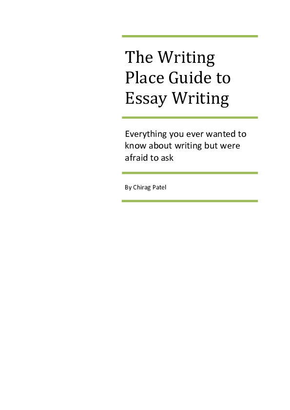 (PDF) The Guide To Writing