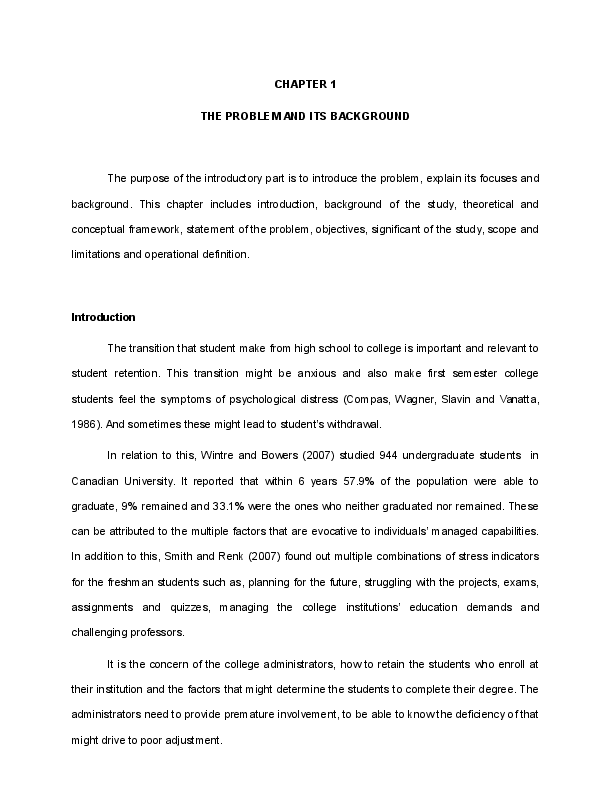 College adjustment essay picture