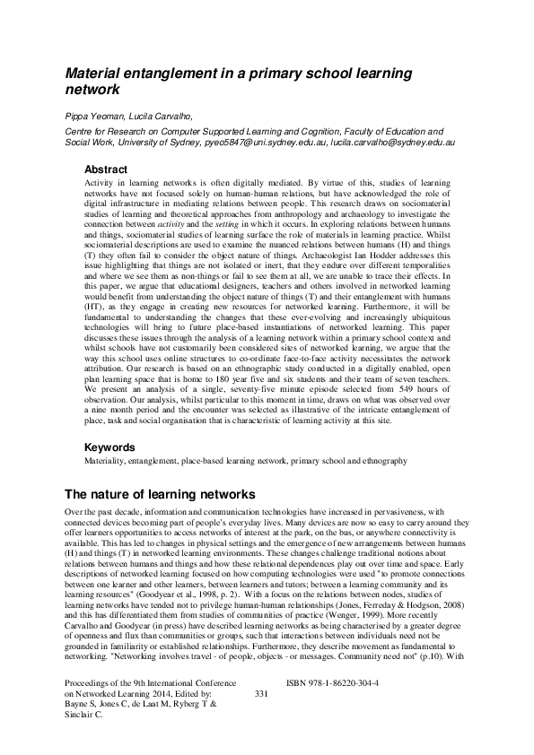 (PDF) Material Entanglement