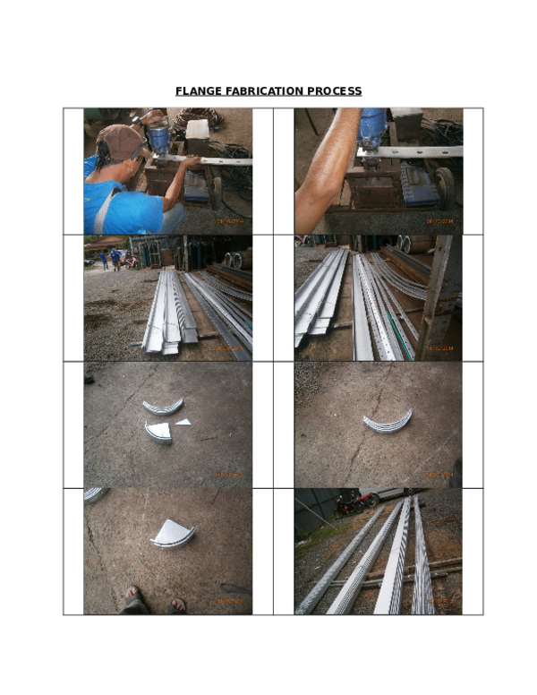 (DOC) FLANGE FABRICATION PROCESS