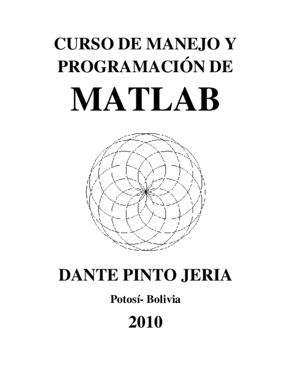 (PDF) CURSO DE MANEJO Y PROGRAMACIÓN DE MATLAB Alfredo Asto