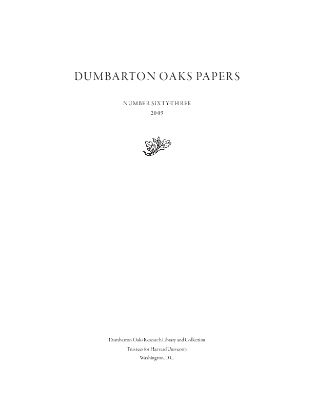 'War and diplomacy in Pannonia and the north-west Balkans during the reign of Justinian: the Gepid threat and imperial responses', Dumbarton Oaks Papers 63 (2009) pp.15-40 