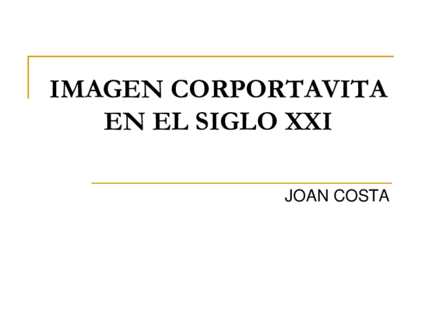 (PDF) IMAGEN CORPORATIVA EN EL SIGLO XXI