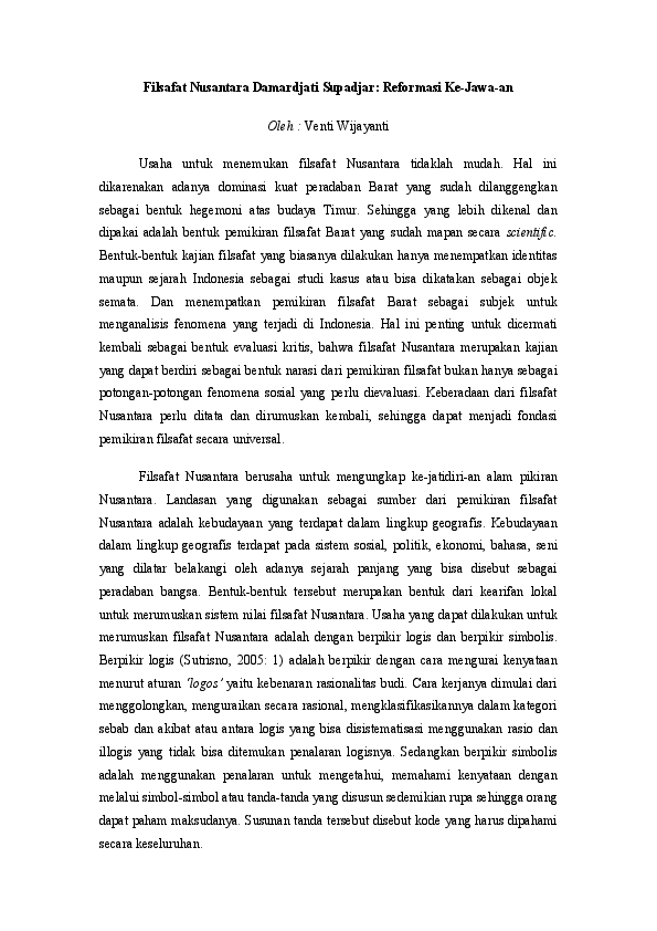 Apa Itu Filsafat Nusantara Apa Itu Filsafat Nusantara