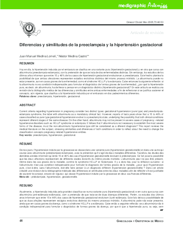 Hipertensión gestacional pdf 2020