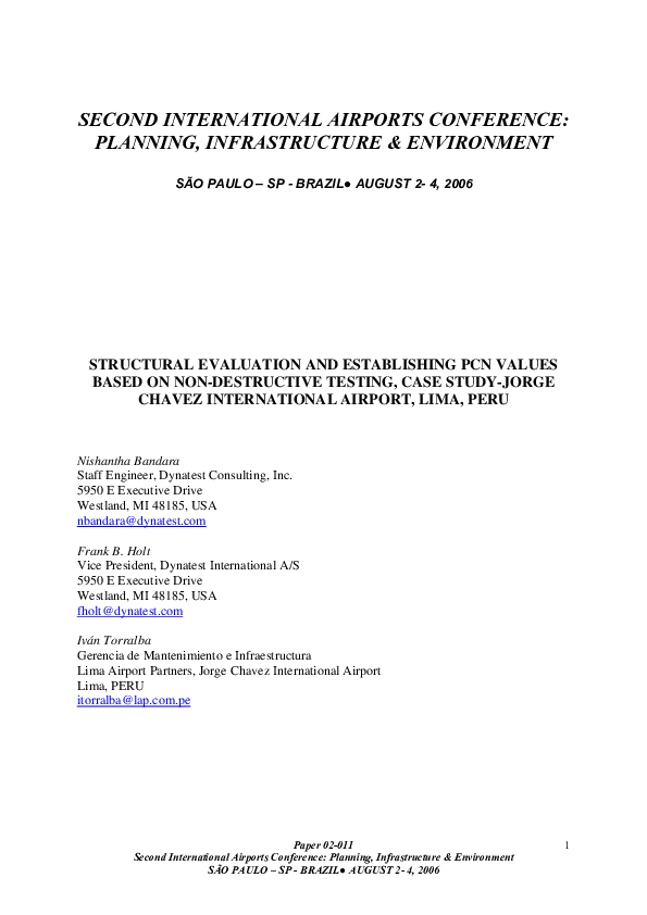 (PDF) NATO Aircraft Classification Numbers (ACN)/ Pavement